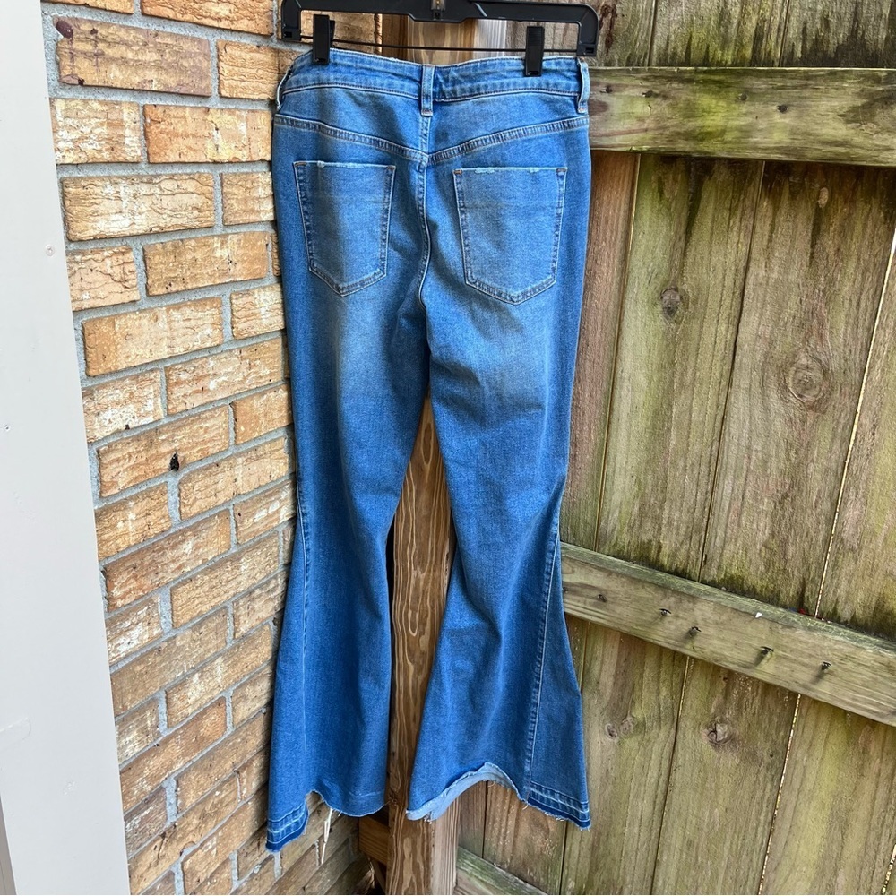 We The Free Light Blue Flare Bell Bottom Jeans - Picture 3 of 3